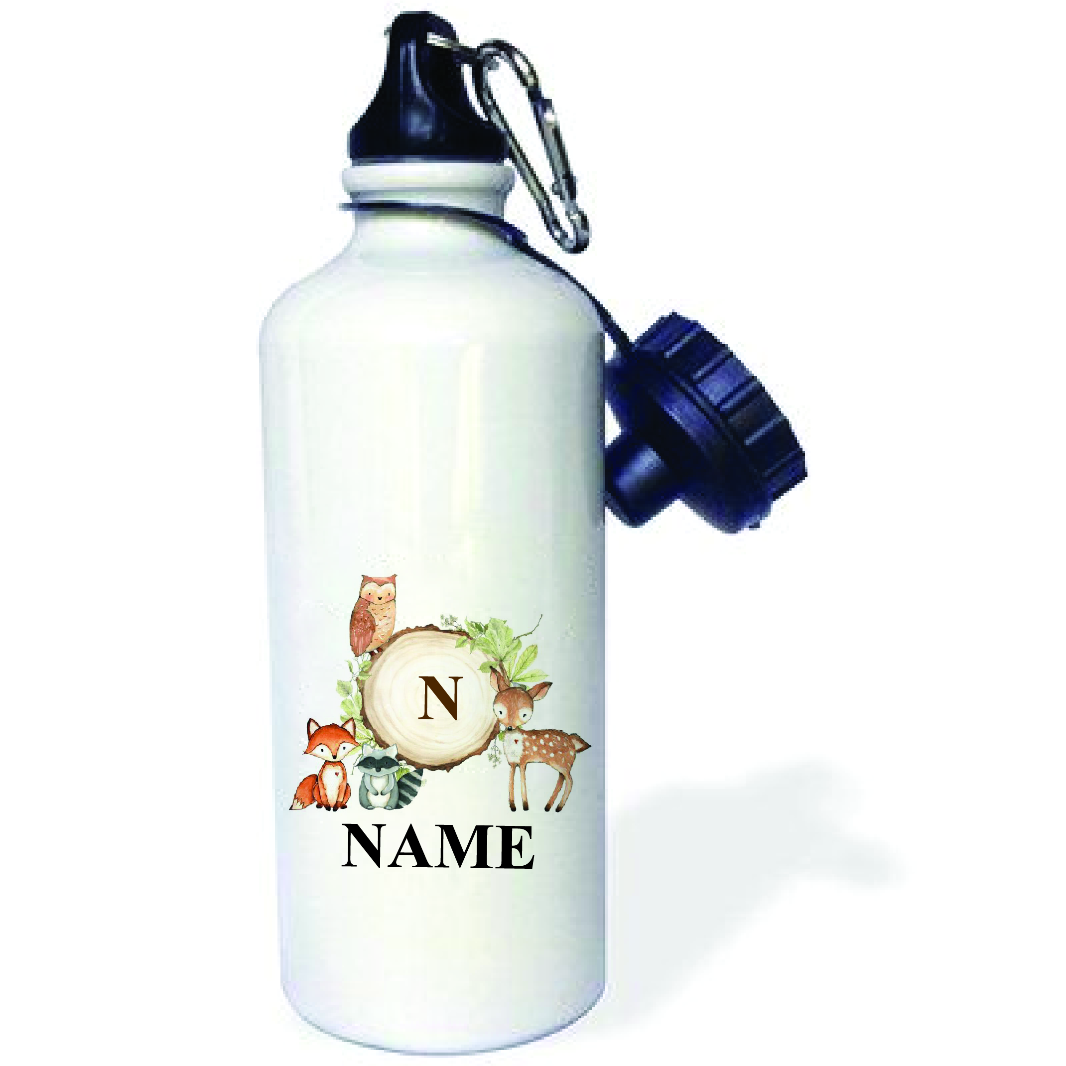 Personalised Cute Aluminum Water Bottle with Animals